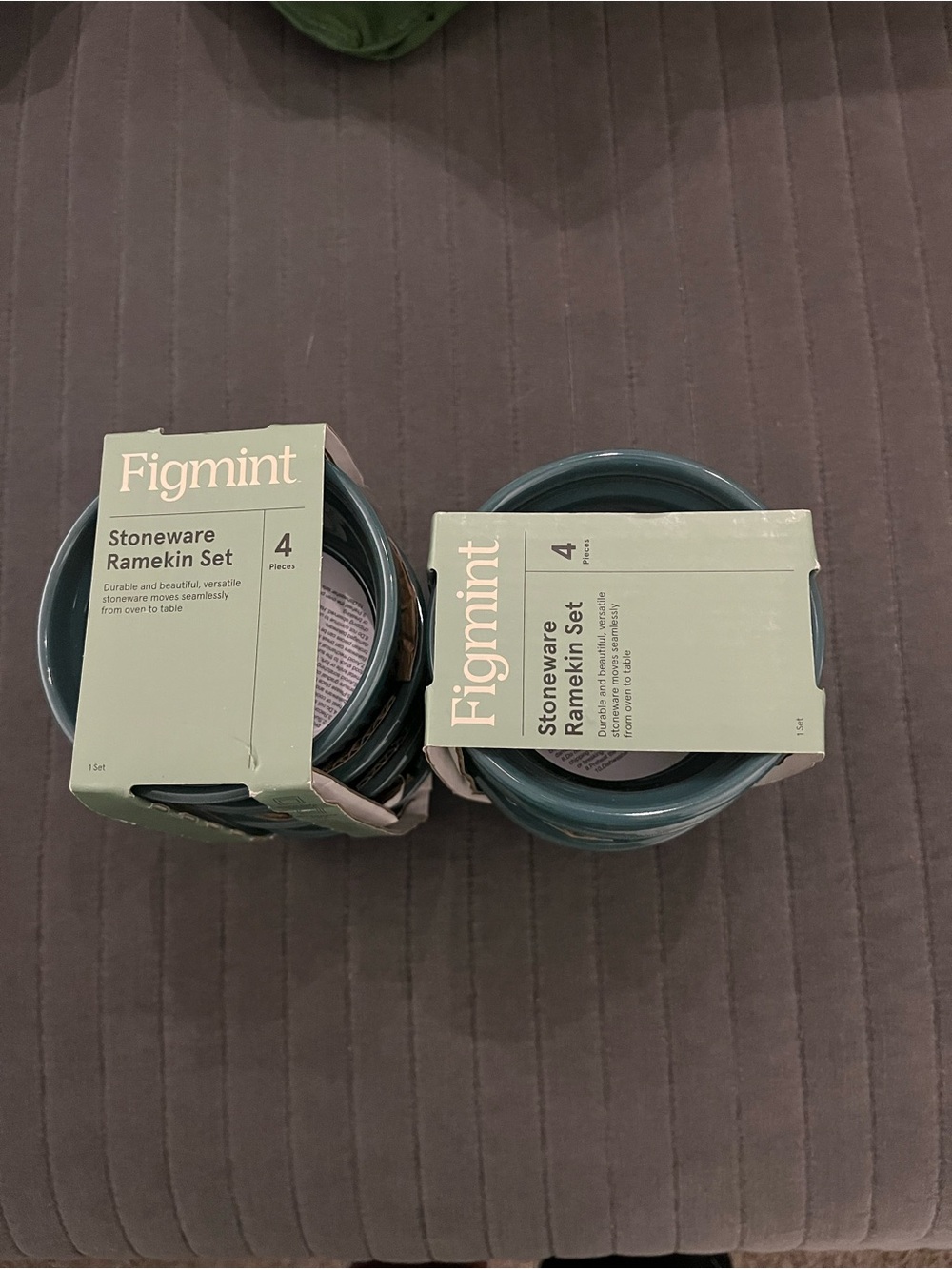 Figmint Forest Green Stoneware Ramekin Set - 8 Pack - Picture 3 of 3
